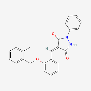 4-{2-[(2-methylbenzyl)oxy]benzylidene}-1-phenyl-3,5-pyrazolidinedione