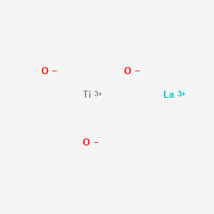 molecular formula LaO3Ti B576645 Lanthanum titanium trioxide CAS No. 12201-04-6