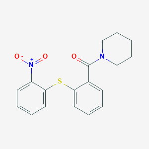1-{2-[(2-nitrophenyl)thio]benzoyl}piperidine