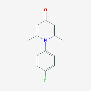 molecular formula C13H12ClNO B5766508 1-(4-chlorophenyl)-2,6-dimethyl-4(1H)-pyridinone 