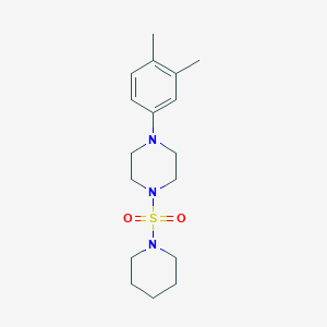1-(3,4-dimethylphenyl)-4-(1-piperidinylsulfonyl)piperazine