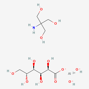 molecular formula C10H24AlNO12 B576658 Aloglutamol CAS No. 13755-41-4