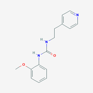 molecular formula C15H17N3O2 B5766583 N-(2-methoxyphenyl)-N'-[2-(4-pyridinyl)ethyl]urea 