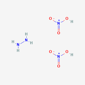 molecular formula H6N4O6 B576659 Hydrazine dinitrate CAS No. 13464-98-7