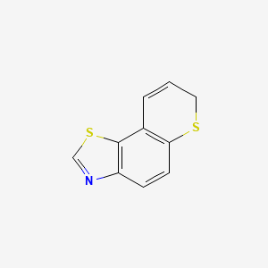 molecular formula C10H7NS2 B576663 7H-Thiopyrano[2,3-g][1,3]benzothiazole CAS No. 13421-77-7