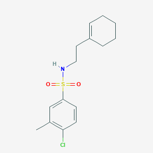 molecular formula C15H20ClNO2S B5766630 4-chloro-N-[2-(1-cyclohexen-1-yl)ethyl]-3-methylbenzenesulfonamide 