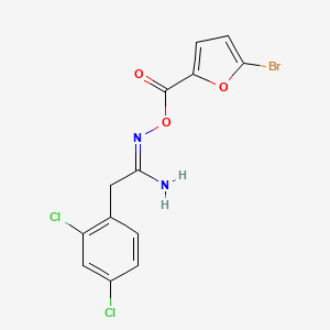 N'-[(5-bromo-2-furoyl)oxy]-2-(2,4-dichlorophenyl)ethanimidamide