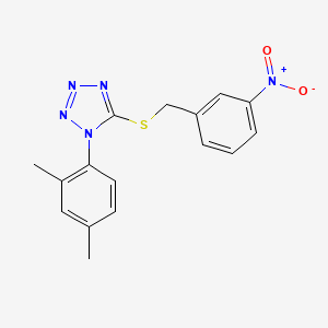 molecular formula C16H15N5O2S B5766674 1-(2,4-dimethylphenyl)-5-[(3-nitrobenzyl)thio]-1H-tetrazole 