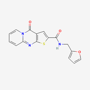 molecular formula C16H11N3O3S B5766678 N-(2-furylmethyl)-4-oxo-4H-pyrido[1,2-a]thieno[2,3-d]pyrimidine-2-carboxamide 