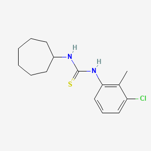 molecular formula C15H21ClN2S B5766683 N-(3-chloro-2-methylphenyl)-N'-cycloheptylthiourea 