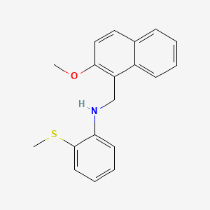 molecular formula C19H19NOS B5766694 N-[(2-methoxy-1-naphthyl)methyl]-2-(methylthio)aniline 