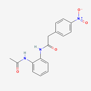 N-[2-(acetylamino)phenyl]-2-(4-nitrophenyl)acetamide