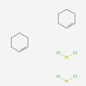 molecular formula C12H20Cl4Pt2 B576674 Cyclohexene;dichloroplatinum CAS No. 12176-53-3