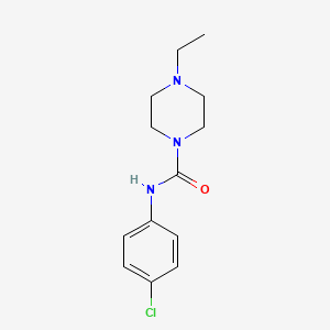 molecular formula C13H18ClN3O B5766752 N-(4-chlorophenyl)-4-ethyl-1-piperazinecarboxamide 