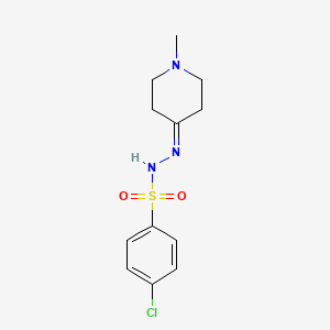 molecular formula C12H16ClN3O2S B5766758 4-chloro-N'-(1-methyl-4-piperidinylidene)benzenesulfonohydrazide 