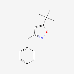 molecular formula C14H17NO B5766768 3-benzyl-5-tert-butylisoxazole 