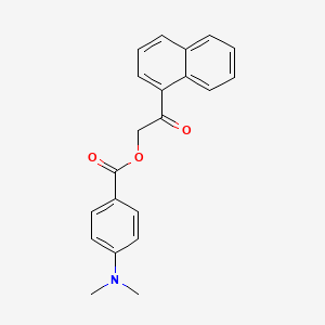2-(1-naphthyl)-2-oxoethyl 4-(dimethylamino)benzoate
