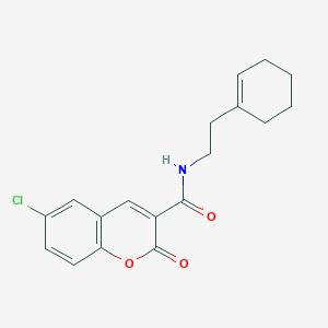 6-chloro-N-[2-(1-cyclohexen-1-yl)ethyl]-2-oxo-2H-chromene-3-carboxamide