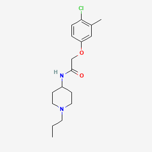 molecular formula C17H25ClN2O2 B5766811 2-(4-chloro-3-methylphenoxy)-N-(1-propyl-4-piperidinyl)acetamide 