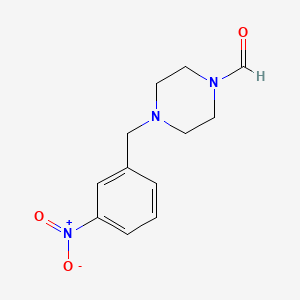 molecular formula C12H15N3O3 B5766822 4-(3-nitrobenzyl)-1-piperazinecarbaldehyde 