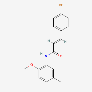 (2E)-3-(4-bromophenyl)-N-(2-methoxy-5-methylphenyl)prop-2-enamide