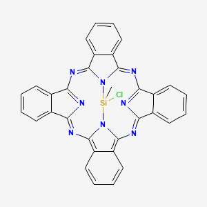 molecular formula C33H19ClN8Si B576684 Methylsilicon(IV) phthalocyanine chlori CAS No. 12118-97-7