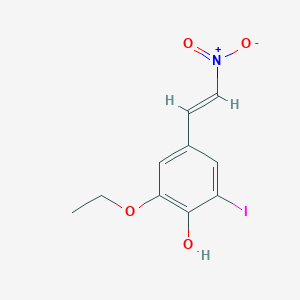 molecular formula C10H10INO4 B5766844 2-ethoxy-6-iodo-4-(2-nitrovinyl)phenol 