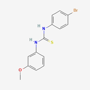 molecular formula C14H13BrN2OS B5766850 N-(4-bromophenyl)-N'-(3-methoxyphenyl)thiourea CAS No. 356574-00-0