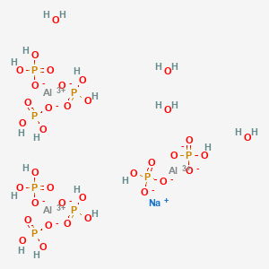 molecular formula NaAl3H14(PO4)8· 4H2O (A); Na3Al2H15(PO4)8(B) B576687 酸性磷酸铝钠 CAS No. 10305-76-7