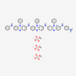 molecular formula C66H51Cr3N11O12 B576688 Aniline Black CAS No. 13007-86-8