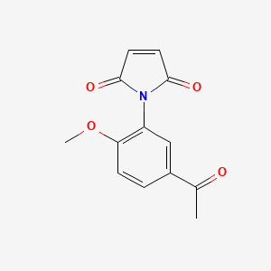 molecular formula C13H11NO4 B5766893 1-(5-acetyl-2-methoxyphenyl)-1H-pyrrole-2,5-dione 