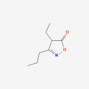 molecular formula C8H13NO2 B576691 4-Ethyl-3-propylisoxazol-5(4H)-one CAS No. 14668-70-3