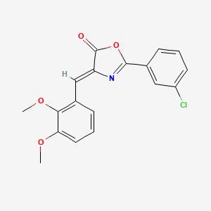 2-(3-chlorophenyl)-4-(2,3-dimethoxybenzylidene)-1,3-oxazol-5(4H)-one