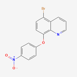 molecular formula C15H9BrN2O3 B5766951 5-bromo-8-(4-nitrophenoxy)quinoline 