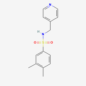 molecular formula C14H16N2O2S B5766965 3,4-dimethyl-N-(4-pyridinylmethyl)benzenesulfonamide 