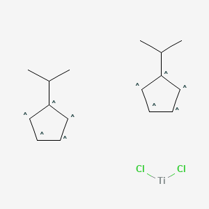 molecular formula C16H22Cl2Ti B576699 二（异丙基环戊二烯基）钛二氯 CAS No. 12130-65-3