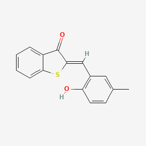 molecular formula C16H12O2S B5767021 2-(2-hydroxy-5-methylbenzylidene)-1-benzothiophen-3(2H)-one 
