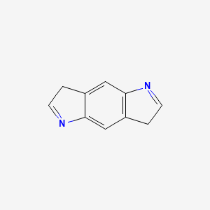 molecular formula C10H8N2 B576709 3,7-Dihydropyrrolo[2,3-f]indole CAS No. 10362-12-6