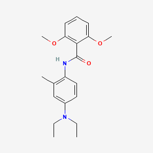 molecular formula C20H26N2O3 B5767094 N-[4-(diethylamino)-2-methylphenyl]-2,6-dimethoxybenzamide 