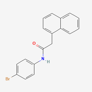 molecular formula C18H14BrNO B5767118 N-(4-bromophenyl)-2-(1-naphthyl)acetamide 