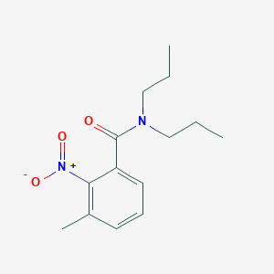 molecular formula C14H20N2O3 B5767132 3-methyl-2-nitro-N,N-dipropylbenzamide 