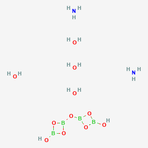molecular formula B4H16N2O11 B576714 Ammonium tetraborate tetrahydrate CAS No. 12228-87-4