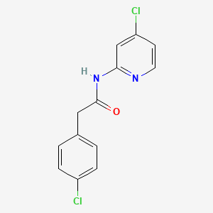 molecular formula C13H10Cl2N2O B5767151 2-(4-chlorophenyl)-N-(4-chloro-2-pyridinyl)acetamide 