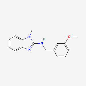 molecular formula C16H17N3O B5767159 N-(3-methoxybenzyl)-1-methyl-1H-benzimidazol-2-amine 
