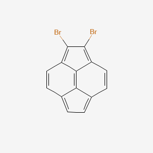 molecular formula C14H6Br2 B576720 1,2-Dibromopyracyclene CAS No. 14111-50-3