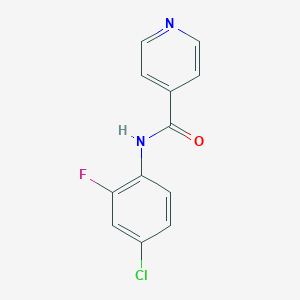 molecular formula C12H8ClFN2O B5767211 N-(4-chloro-2-fluorophenyl)isonicotinamide 