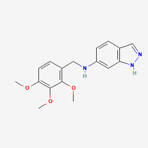 molecular formula C17H19N3O3 B5767222 N-(2,3,4-三甲氧基苄基)-1H-吲唑-6-胺 