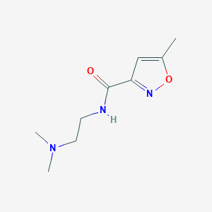 molecular formula C9H15N3O2 B5767253 N-[2-(dimethylamino)ethyl]-5-methyl-3-isoxazolecarboxamide 