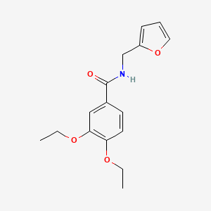 molecular formula C16H19NO4 B5767258 3,4-diethoxy-N-(2-furylmethyl)benzamide 
