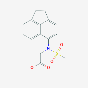 molecular formula C16H17NO4S B5767322 methyl N-(1,2-dihydro-5-acenaphthylenyl)-N-(methylsulfonyl)glycinate 